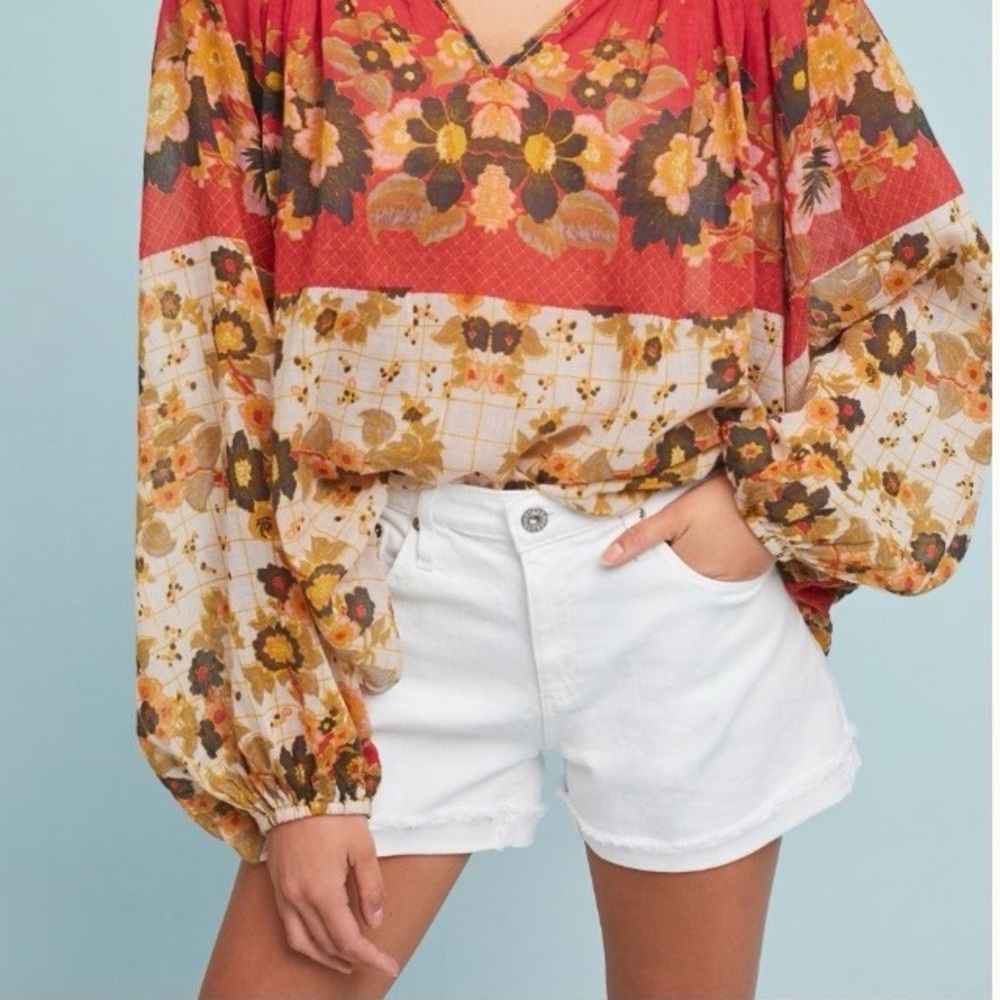AG the Hailey Ex-Boyfriend Roll-Up White Shorts size 29R reg $149